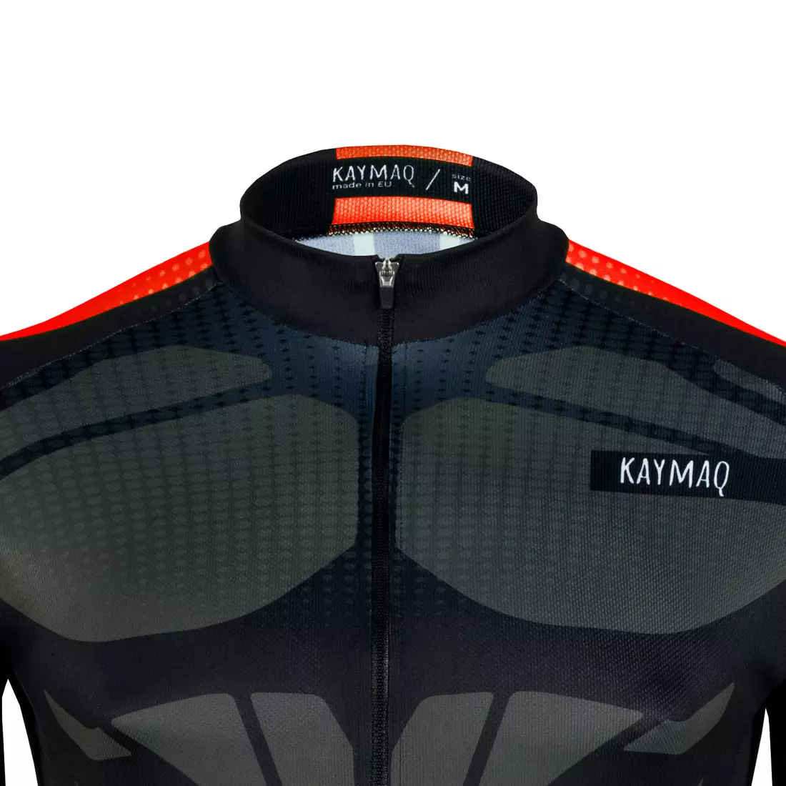 KAYMAQ DESIGN M63 pánský cyklistický dres, krátký rukáv, červená