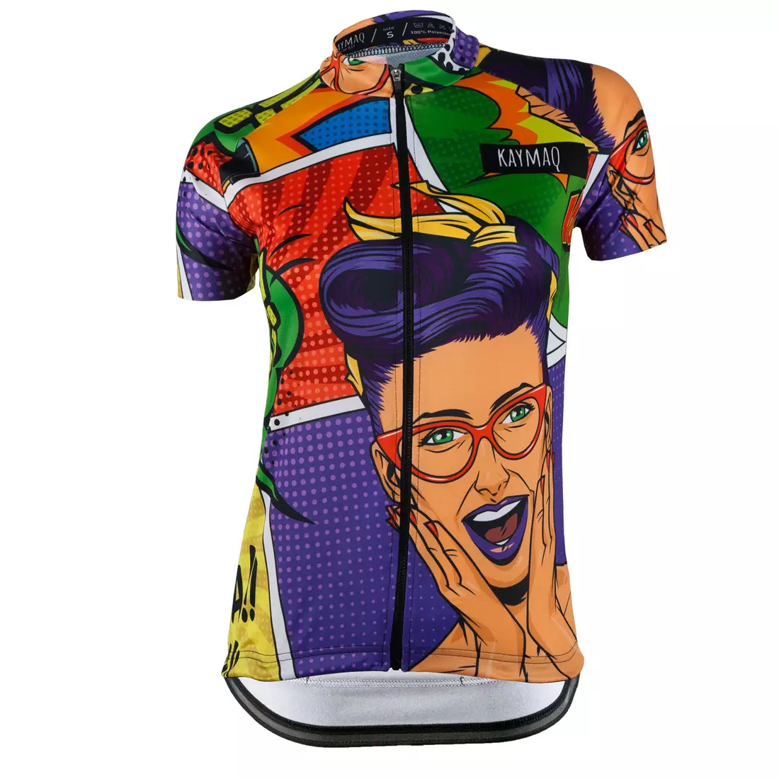 KAYMAQ DESIGN W26 dámský cyklistický dres s krátkým rukávem