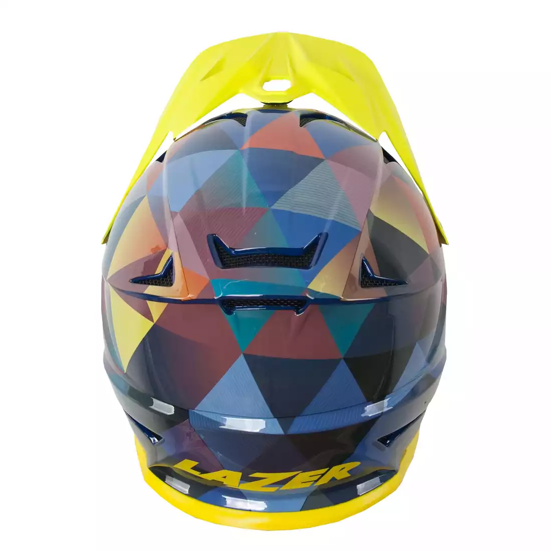 LAZER cyklistická helma fullface PHOENIX+ gloss colour triangles BLC2197887096