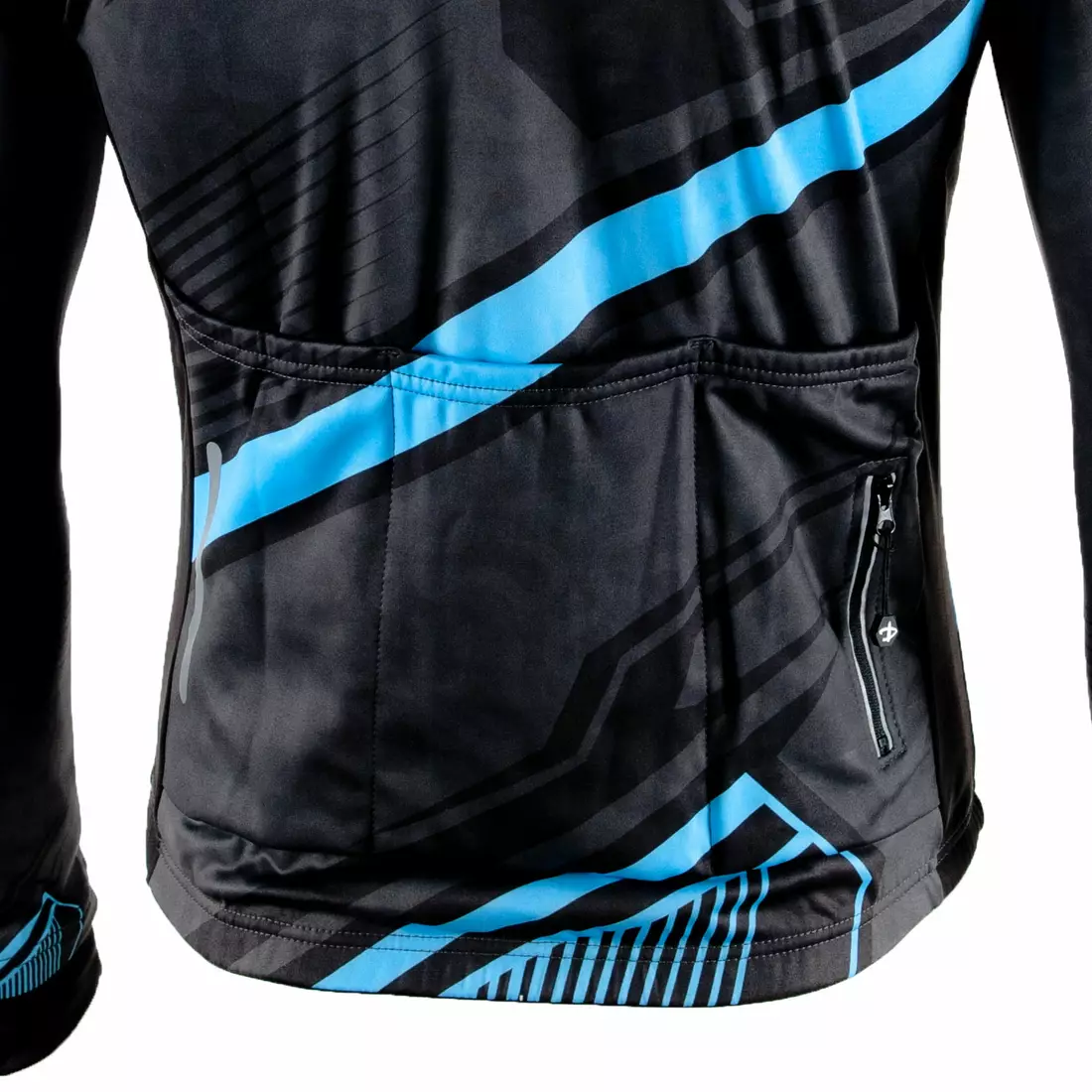 DEKO MNK-001-09 Pánský cyklistický dres s dlouhým rukávem, modrá