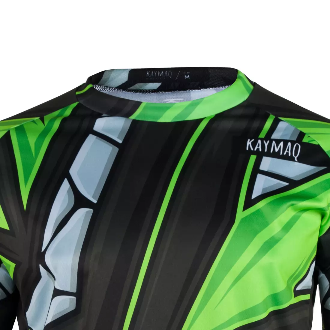 KAYMAQ DESIGN M42 pánský volný MTB cyklistický dres, fluorově zelená