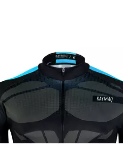 KAYMAQ DESIGN M63 pánský cyklistický dres, krátký rukáv, modrý