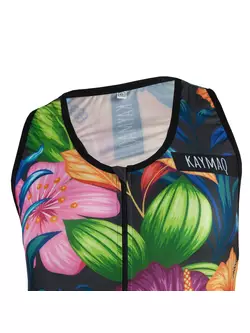 KAYMAQ DESIGN W14 dámský cyklistický dres bez rukávů 