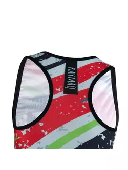 KAYMAQ DESIGN W25 dámský cyklistický dres bez rukávů 01.218, růžový