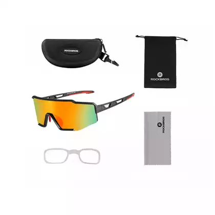 Rockbros SP225BK cyklistické / sportovní brýle s polarizací černo-šedé