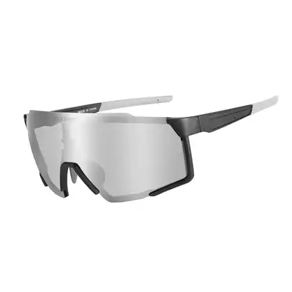 Rockbros SP22BK cyklistické / sportovní brýle s polarizací bílá