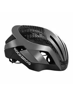 Rockbros Silniční cyklistická přilba + Vyměnitelný kryt, černý-šedý TT-30-TI