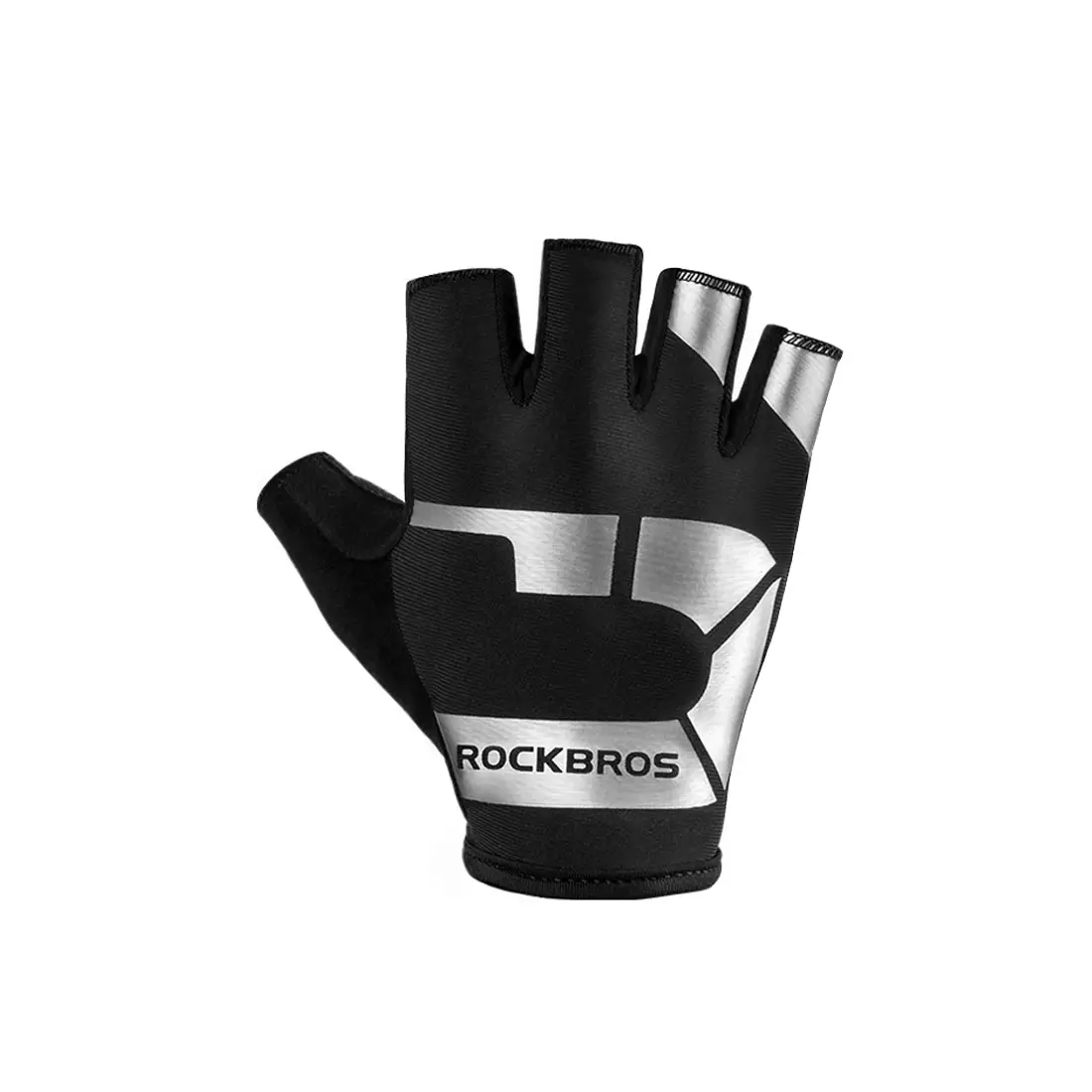 Rockbros cyklistické rukavice, krátký prst, černý S220