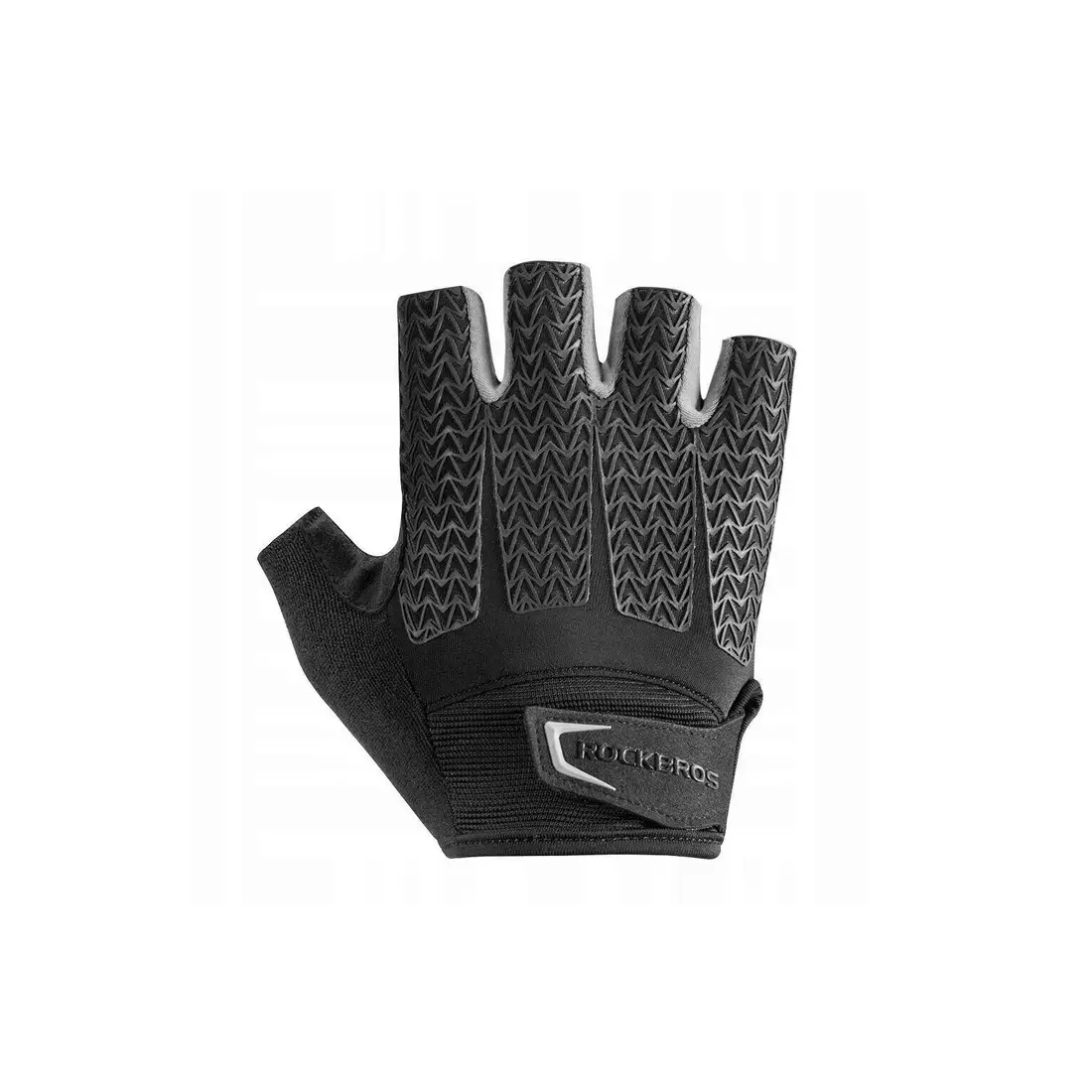 Rockbros cyklistické rukavice, krátký prst, černý-šedý S169BGR