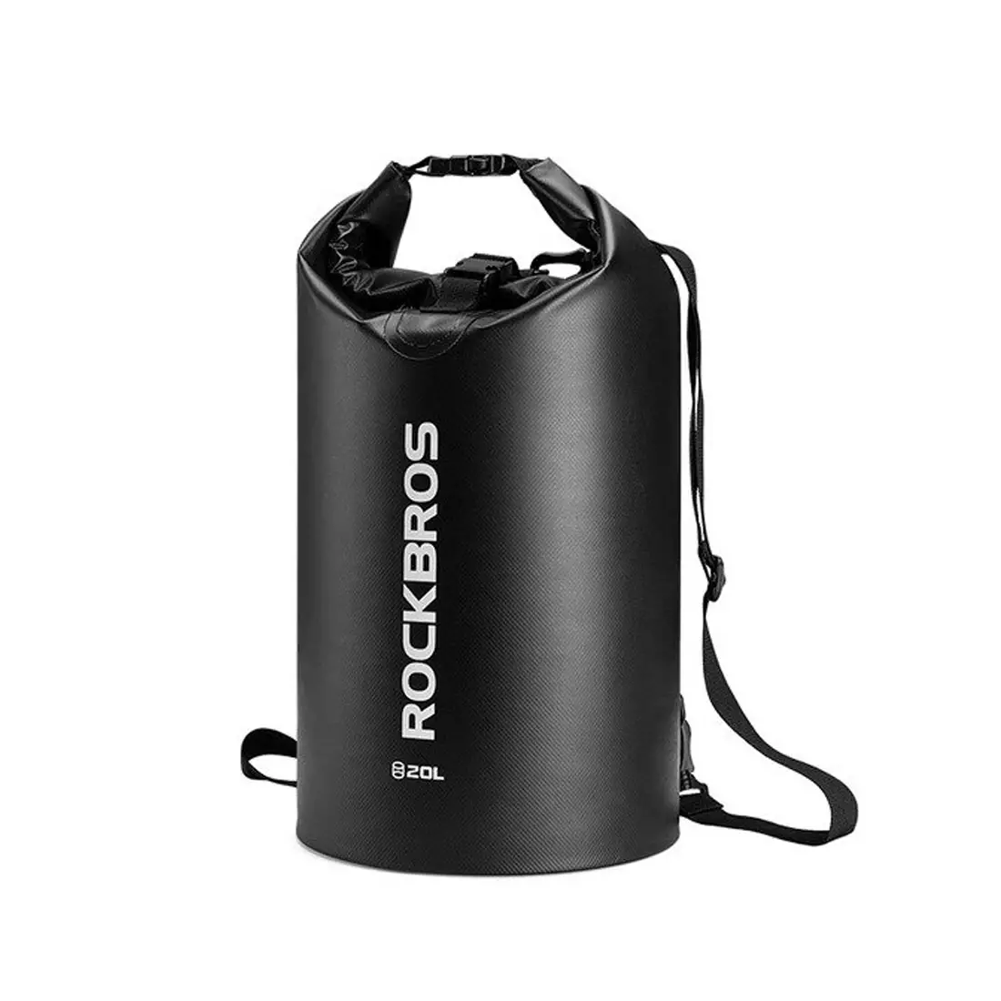 Rockbros vodotěsný batoh / taška 20L, Černá ST-005BK