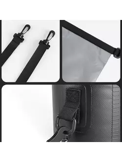 Rockbros vodotěsný batoh / taška 20L, Černá ST-005BK
