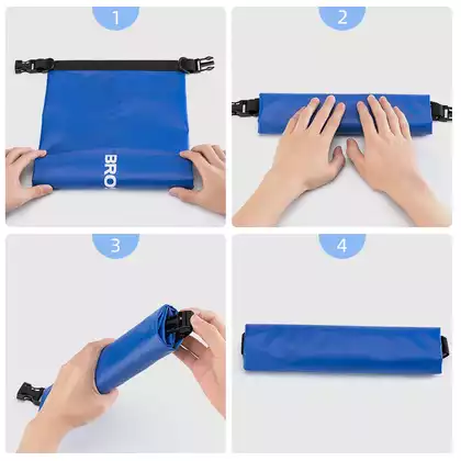 Rockbros vodotěsný batoh / taška 10L, modrý ST-004BL