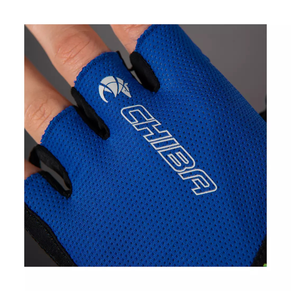 CHIBA Cyklistické rukavice BIOXCELL AIR modré 3060820