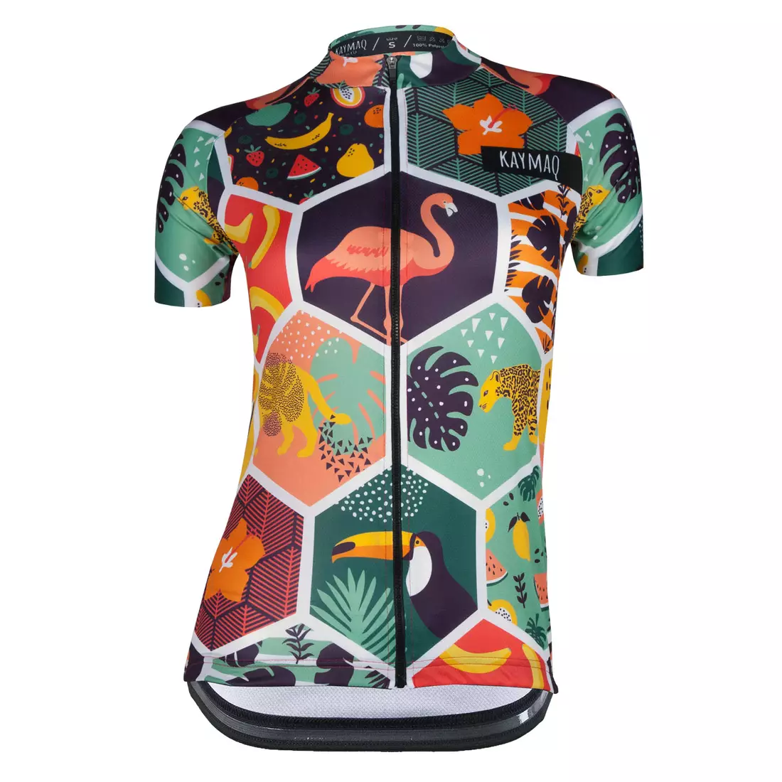 KAYMAQ DESIGN W21 dámský cyklistický dres s krátkým rukávem