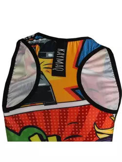 KAYMAQ DESIGN W26 dámský cyklistický dres bez rukávů