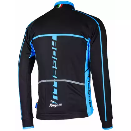 ROGELLI Pánská softshellová cyklistická bunda UMBRIA 2.0 Černá a modrá L 
