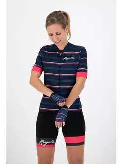 ROGELLI dámské cyklistické rukavice STRIPE blue/pink