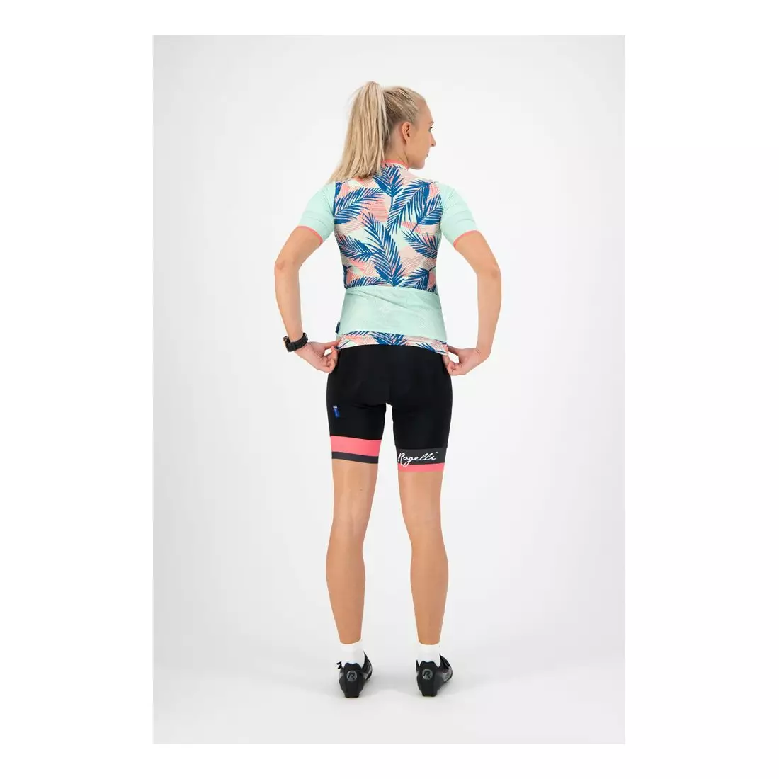ROGELLI dámský cyklistický dres LEAF mint 010.087