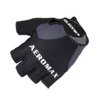 Cyklistické rukavice POLEDNIK AEROMAX, barva: Černá