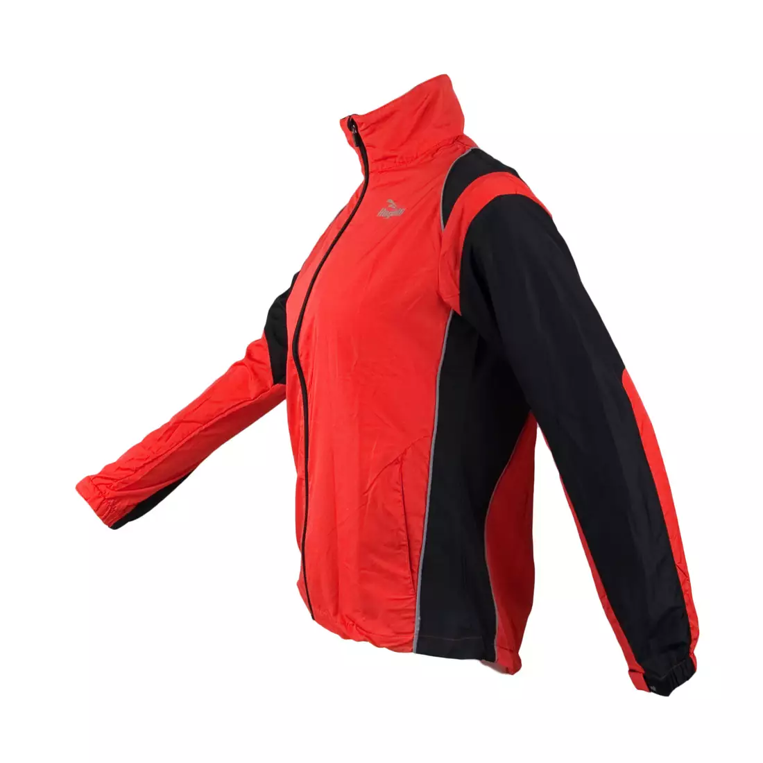 ROGELLI RUN ELVI - ultralehká dámská běžecká bunda, červená a černá