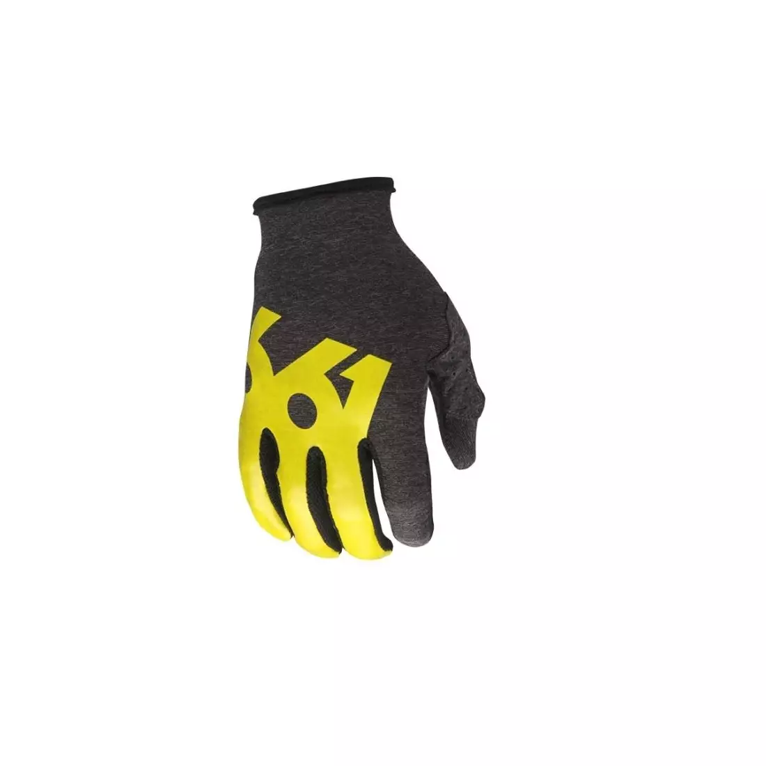 661 cyklistické rukavice COMP black/yellow ukazováček