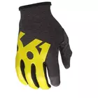 661 cyklistické rukavice COMP black/yellow ukazováček