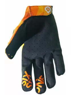 661 cyklistické rukavice RAJI GEO oranžový