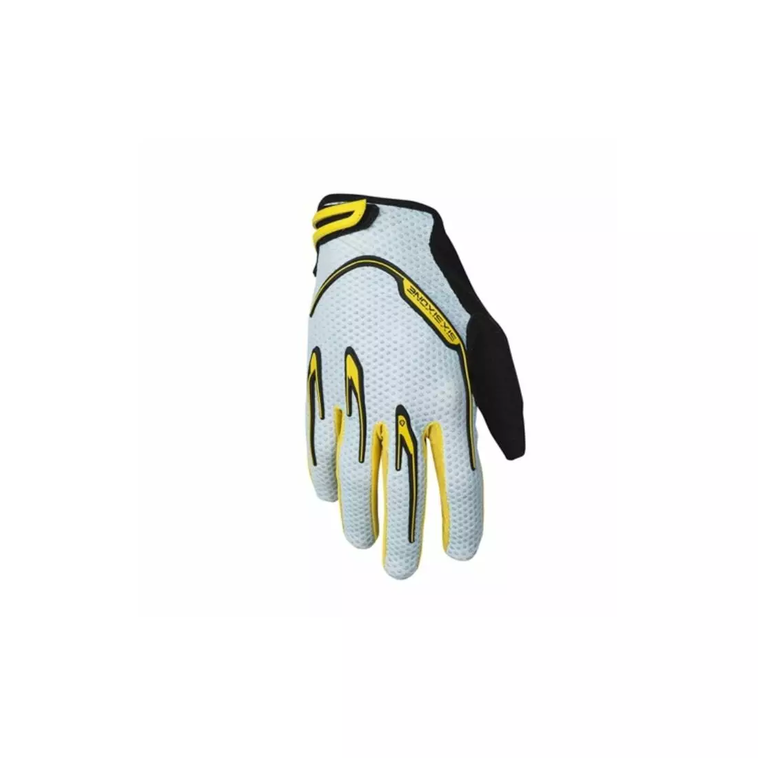 661 cyklistické rukavice RECON ukazováček grey/yellow