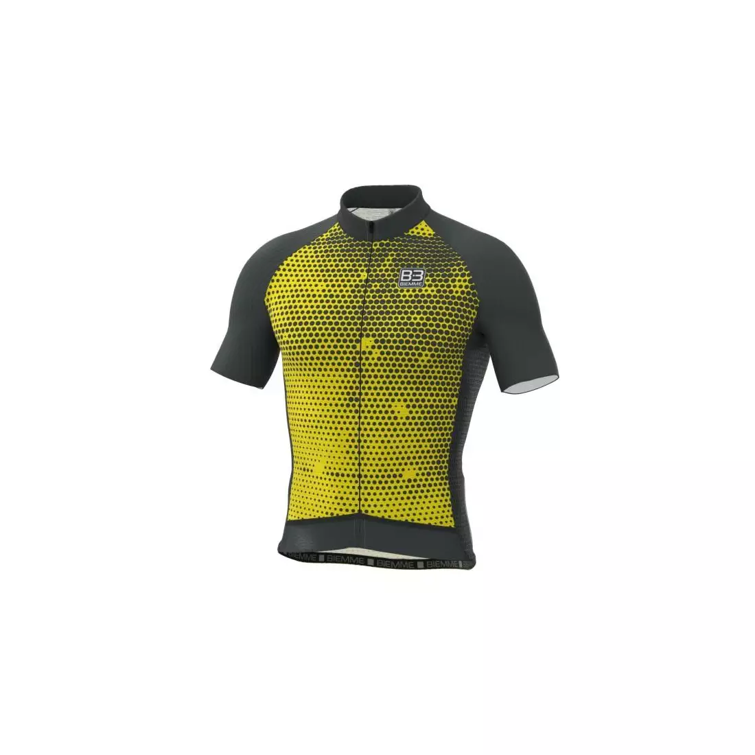 BIEMME pánský cyklistický dres PORDOI black yellow