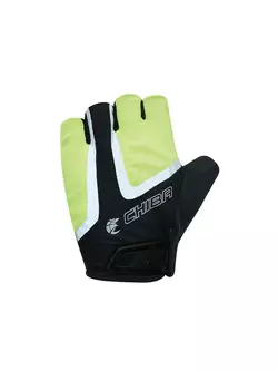 CHIBA cyklistické rukavice GEL AIR REFLEX yellow