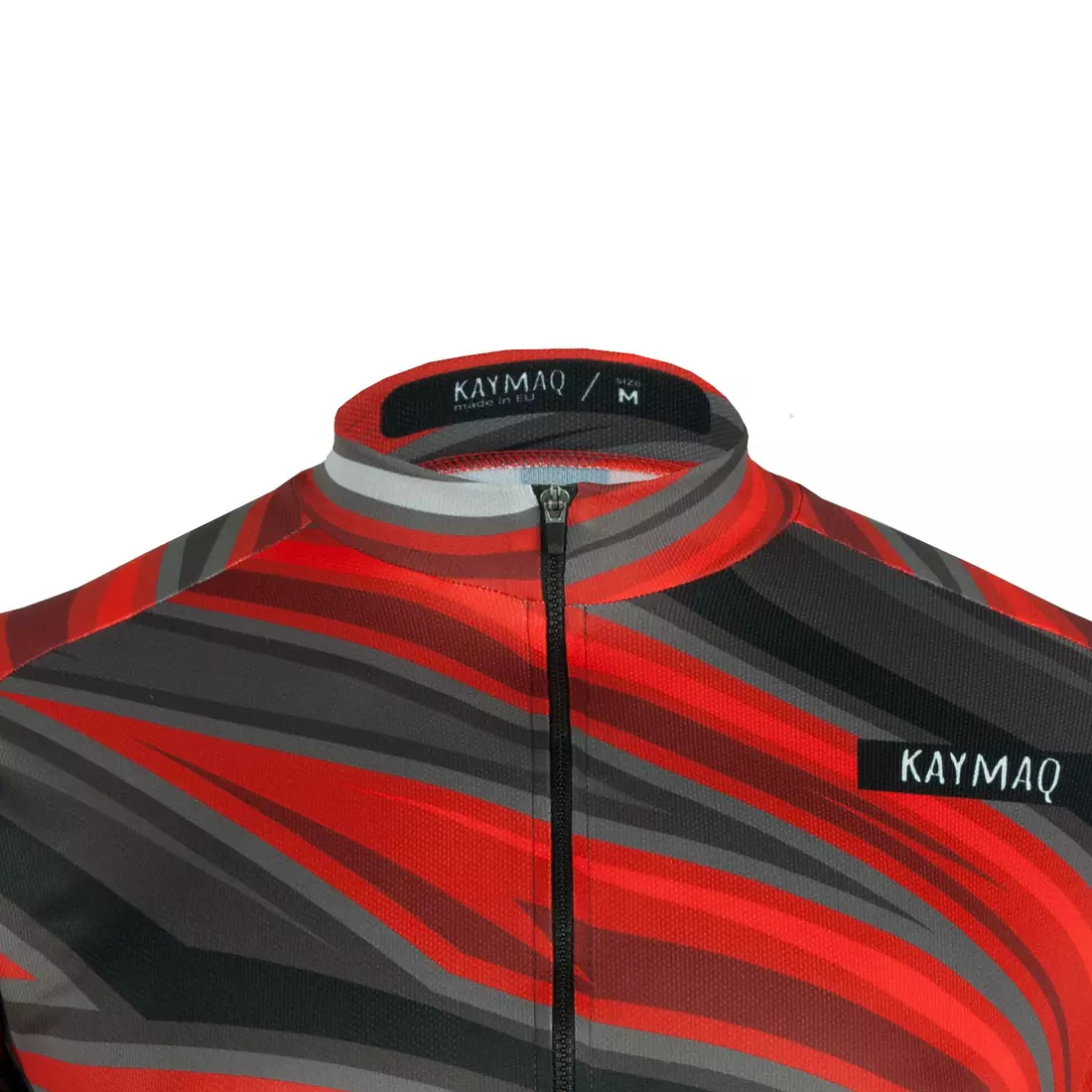 KAYMAQ DESIGN M48 pánský cyklistický dres, krátký rukáv, červený