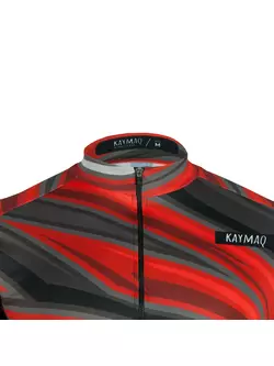 KAYMAQ DESIGN M48 pánský cyklistický dres, krátký rukáv, červený