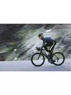 ROGELLI  WIRE pánská zimní cyklistická bunda softshell, šedý fluor
