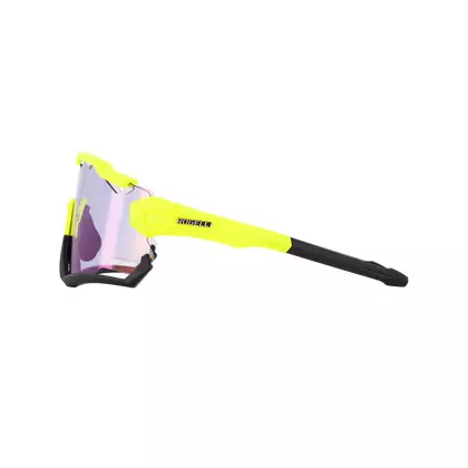 ROGELLI sportovní brýle s vyměnitelnými skly SWITCH žlutý fluor