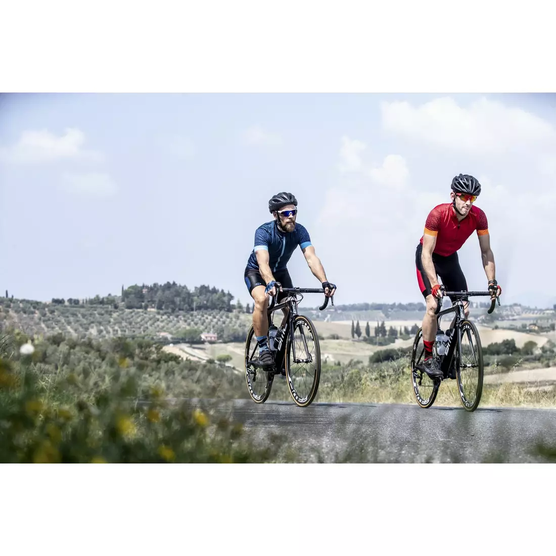 ROGELLI pánské cyklistické kraťasy se šlemi TYRO modrý