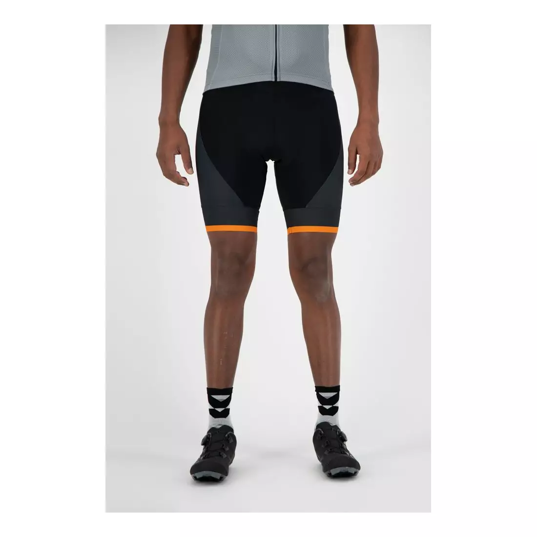 ROGELLI pánské cyklistické šortky se šlemi FUSE black/orange
