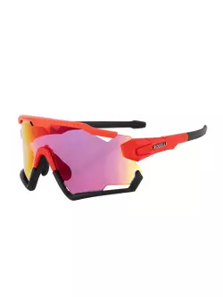 ROGELLI sportovní brýle s vyměnitelnými skly SWITCH Červené