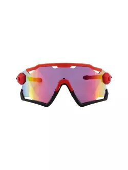 ROGELLI sportovní brýle s vyměnitelnými skly SWITCH Červené