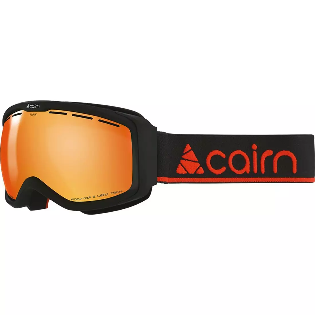 CAIRN juniorské lyžařské/snowboardové brýle FUNK OTG SPX3000 IUM Mat Black Orange 
