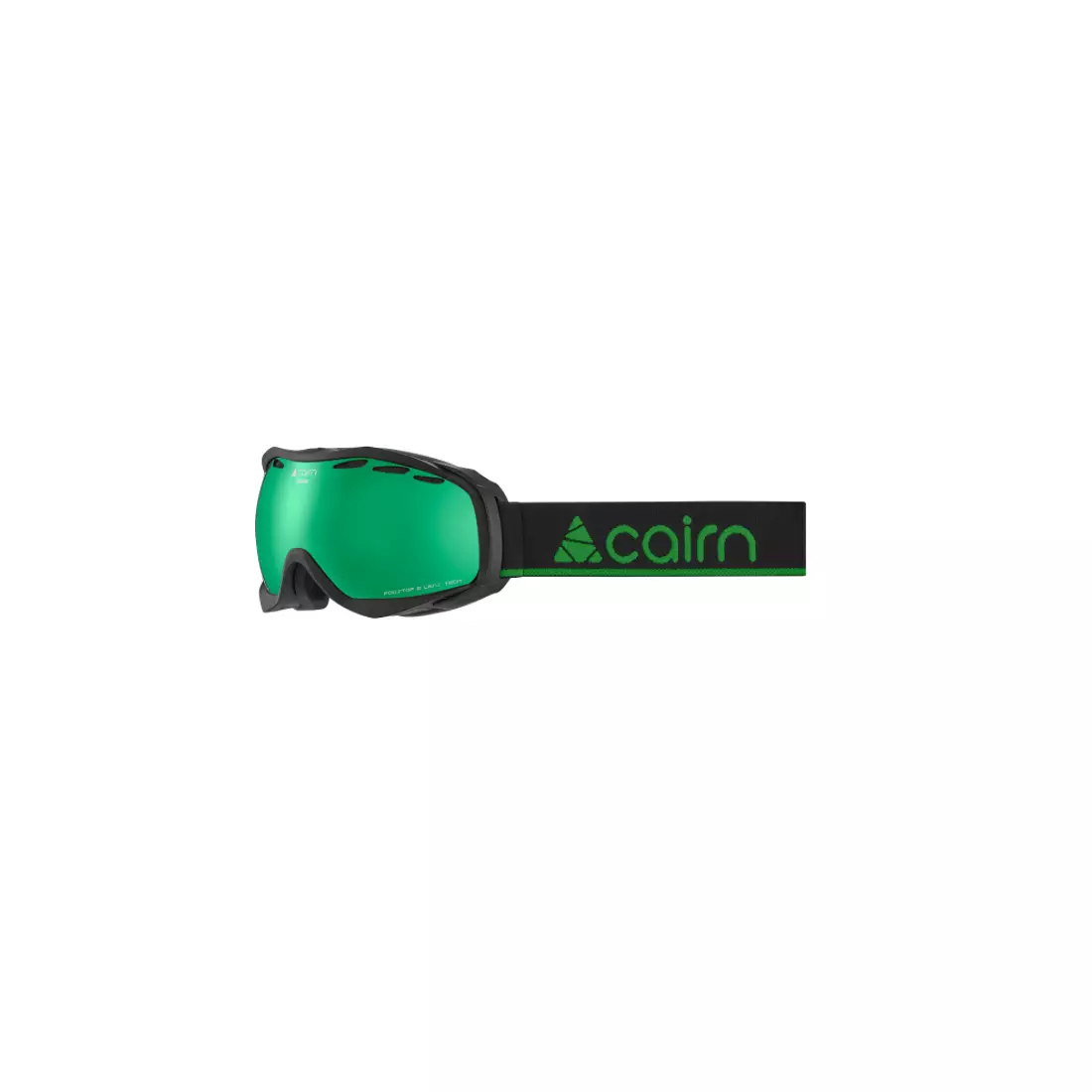 CAIRN lyžařské/snowboardové brýle ALPHA SPX3000 IUM Mat Black Green Mirror 