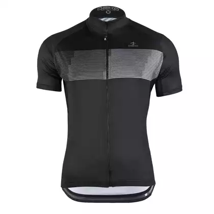 DEKO STYLE-0421 pánský cyklistický dres s krátkým rukávem, čierna
