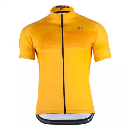 DEKO STYLE-0421 pánský cyklistický dres s krátkým rukávem, žlutá