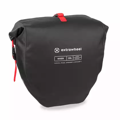 EXTRAWHEEL zadní cyklistické kufry BIKER polyester 50L black