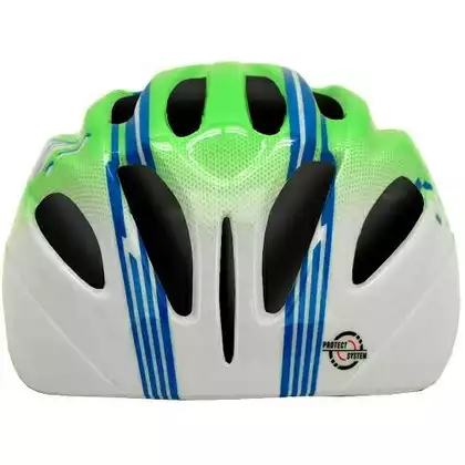 CAIRN Dětská cyklistická helma R EARTHY, NEON GREEN BLUE, 030013992S