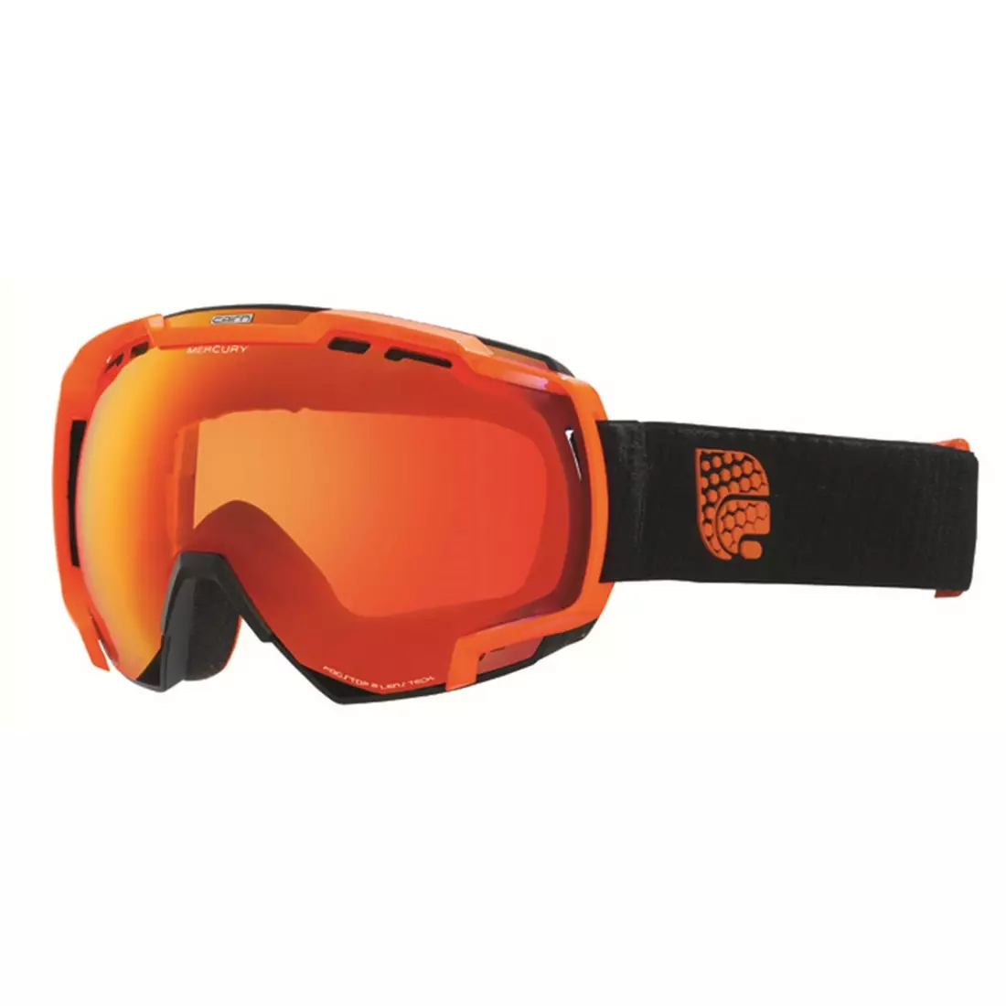 CAIRN lyžařské/snowboardové brýle MERCURY SPX3000 8210, black-orange, 5808418210