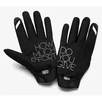 100% BRISKER Cold Weather Cyklistické rukavice, černá / camo