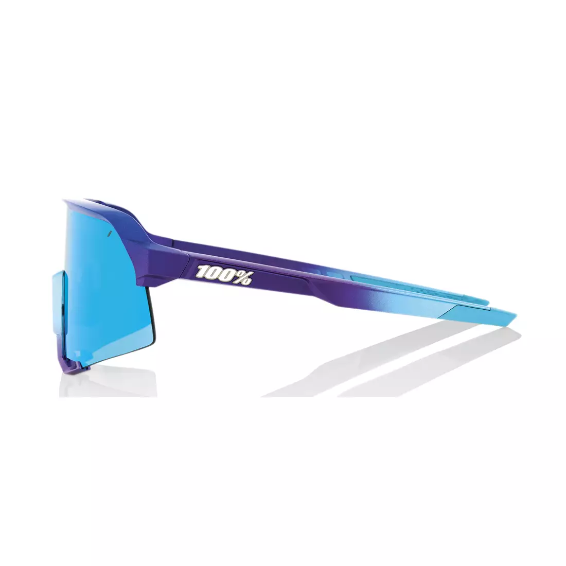 100% sportovní brýle S3 (Blue Topaz Multilayer Mirror Lens) Matte Metallic Into the Fade STO-61034-228-01