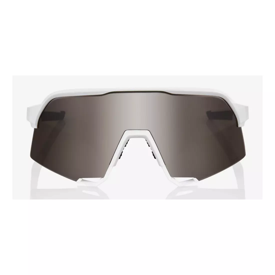 100% sportovní brýle S3 (HiPER Silver Mirror Lens) Matte White STO-61034-404-02