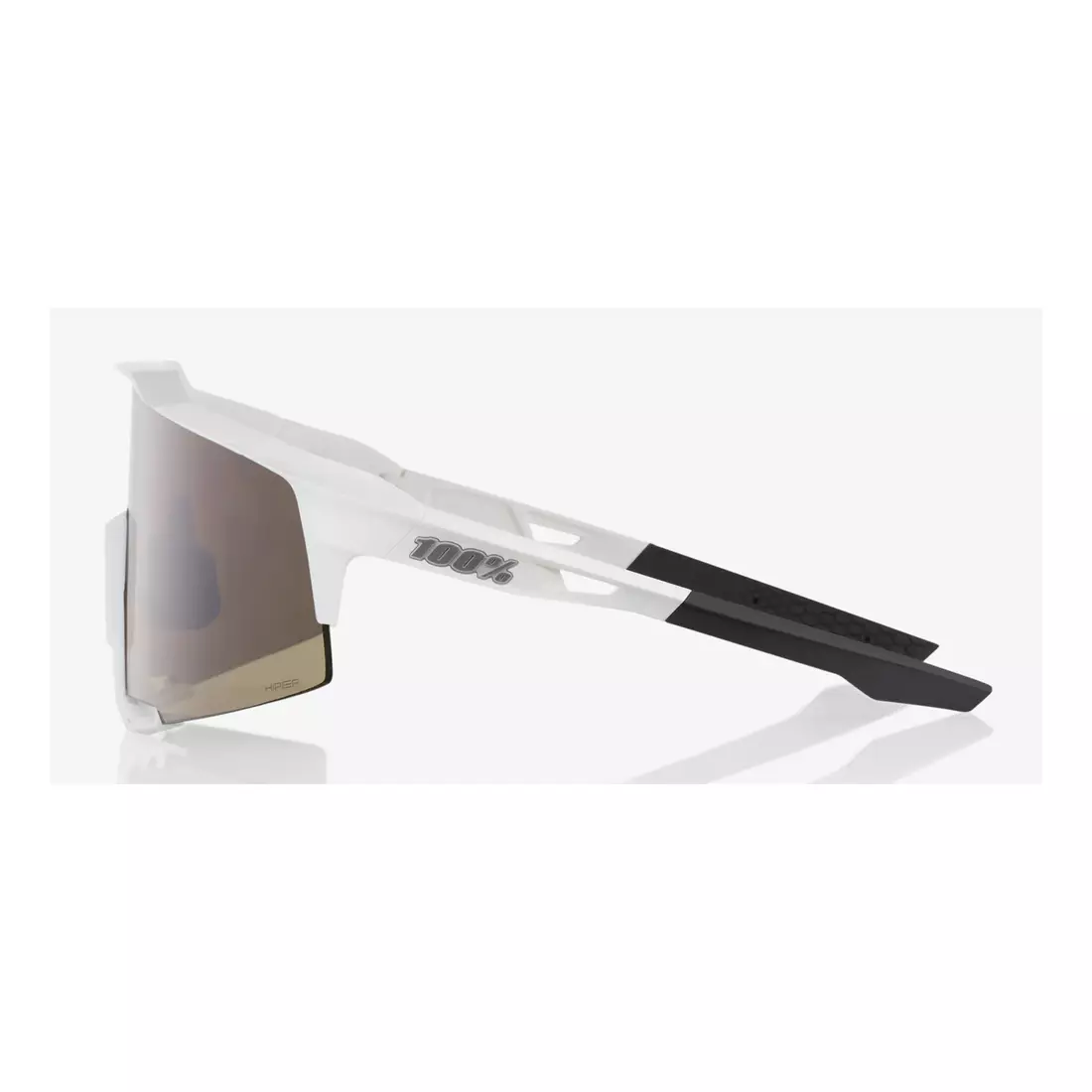 100% sportovní brýle SPEEDCRAFT (HiPER Silver Mirror Lens) Matte White STO-61001-404-03