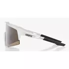 100% sportovní brýle SPEEDCRAFT (HiPER Silver Mirror Lens) Matte White STO-61001-404-03